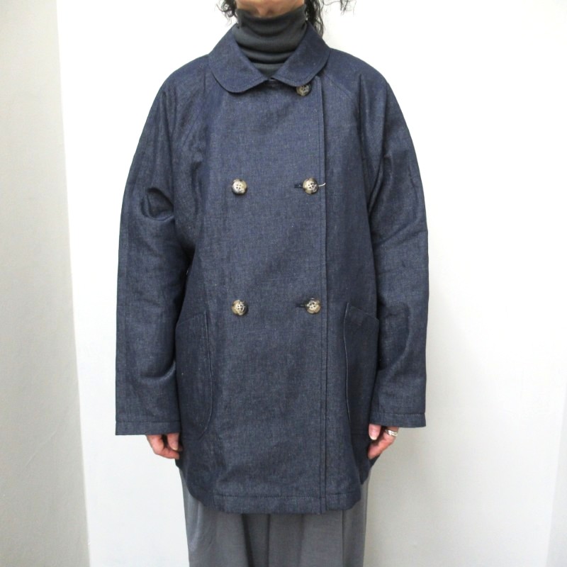 Vent d'ouest  ポケ付きハーフコート /INDIGO29 【日本製】